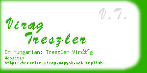 virag treszler business card